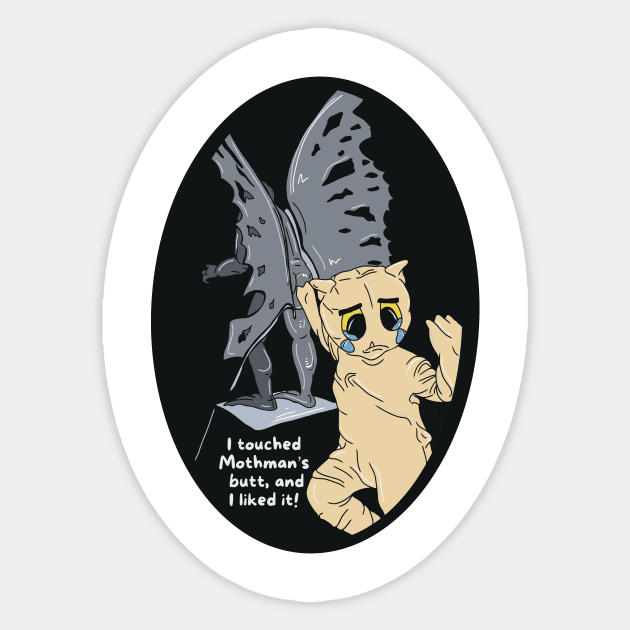 Mothman’s Butt Sticker by CryptidComforts1